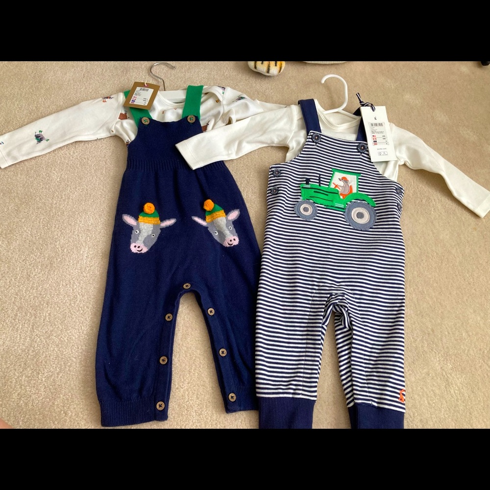 Joules baby overalls 3-6mos